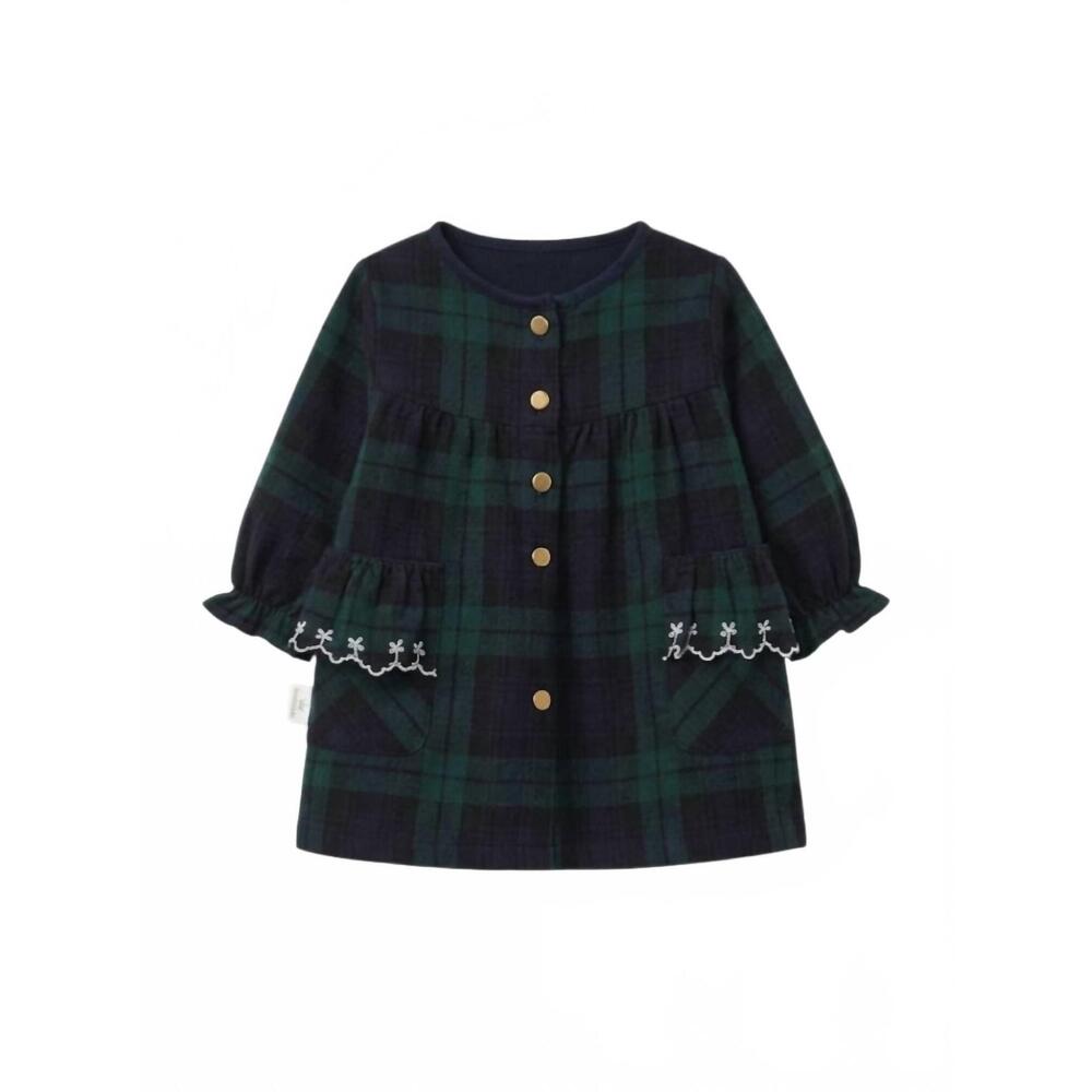 NEW SNUG kid's plaid dress in blue